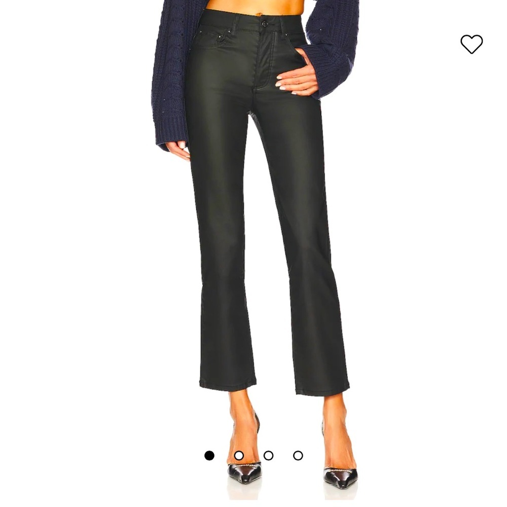Free people leather flare pants